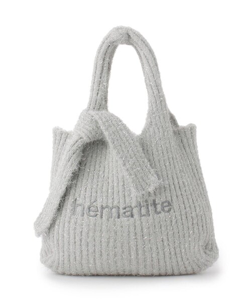 one'sterrace（ワンズテラス）の「ＨＥ　ラメシャギーロゴバッグ（トートバッグ・レディース・シルバー系8/グレー系その他7・99）」の8枚目の写真