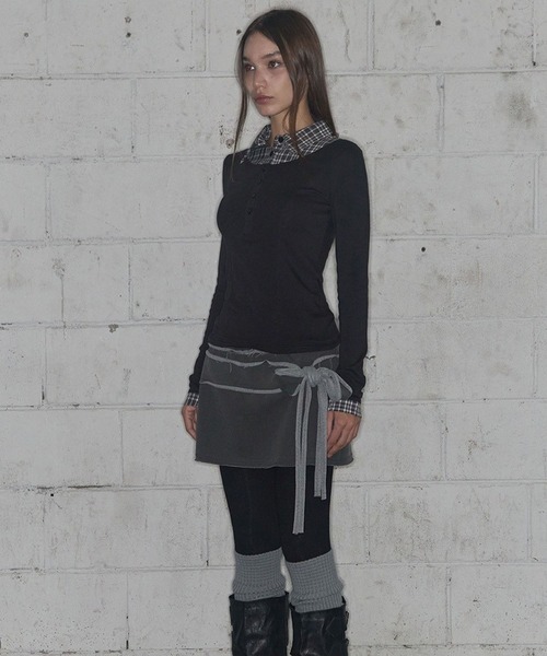 セール】FANCY CLUB／シャツレイヤードロンT（Tシャツ/カットソー