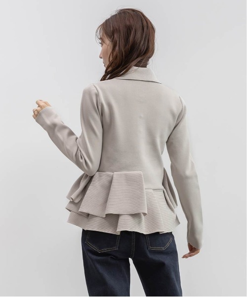 RANDA（ランダ）の「ランダムペプラムスポンディッシュニット（ニット/セーター・レディース・パープル/ブラック/グレー・FREE）」の7枚目の写真