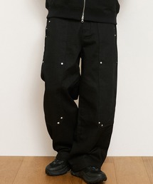.KOM（ドットコム）の「A'GEM/9 × .kom 『kaifai/カイファイ』 Star Carpenter Pants/スターカーゴペインターパンツ（カーゴパンツ）」