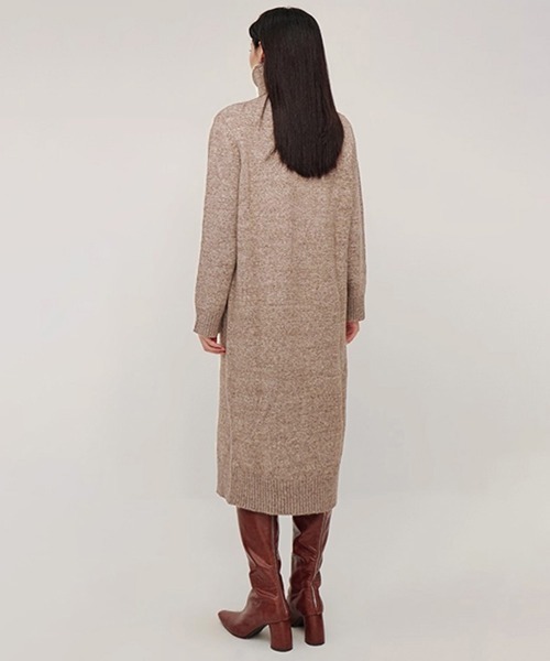 Miniministore(ミニミニストア)の「ハイネックニットワンピースゆったり秋冬服(ワンピース・レディース・ブラック/オフホワイト/ダークグレー/モカ・FREE)」の20枚目の写真