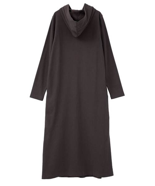 CONVERSE TOKYO（コンバーストウキョウ）の「RIB HOODIE DRESS（ワンピース・レディース・キャメル/チャコールグレー・FREE）」の7枚目の写真