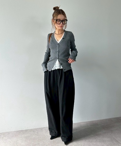 HANNE（アン）の「コットンロールアップカーブパンツ（その他パンツ・レディース・ベージュ/ネイビー/ホワイト/ブラック・S/M）」の19枚目の写真