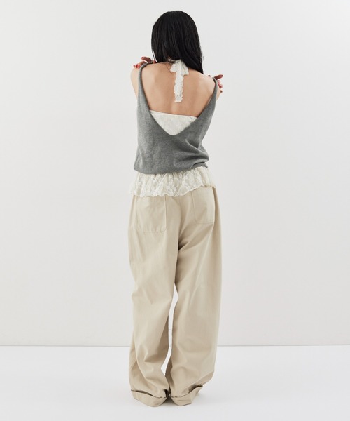 HANNE(アン)の「コットンロールアップカーブパンツ(その他パンツ・レディース・ベージュ/ネイビー/ホワイト/ブラック/ライトベージュ・S/M)」の20枚目の写真