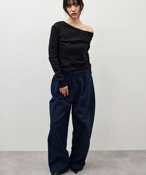 セール】コットンロールアップカーブパンツ（その他パンツ）｜HANNE