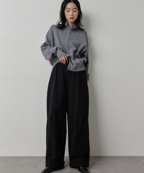 コットンロールアップカーブパンツ（その他パンツ）｜HANNE（アン）の