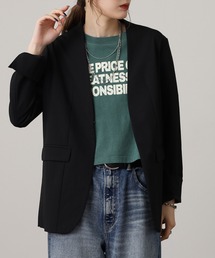 OMNES（オムネス）の「TRストレッチ ノーカラージャケット（ノーカラージャケット）」