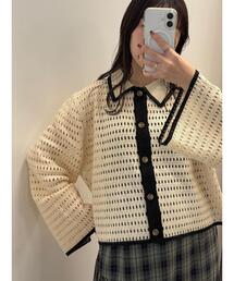 ehka sopo | ◎襟付きカーディガン(カーディガン/ボレロ)