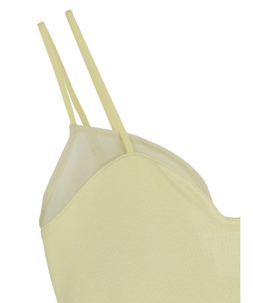 MIZUNO(ミズノ )の「Mizuno×Ameri SHEER DOCKING CAMISOLE TOP(キャミソール・レディース・ブラウン/ブラック/クリーム・SMALL/MEDIUM/LARGE)」の15枚目の写真
