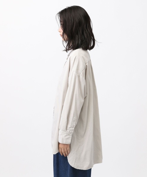 studio CLIP（スタディオクリップ）の「《natural by clip》製品染めシャツコールチュニック（その他トップス・レディース・ブルー/ライトグレー/スモーク・FREE）」の18枚目の写真