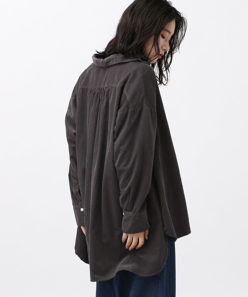 studio CLIP（スタディオクリップ）の「《natural by clip》製品染めシャツコールチュニック（その他トップス・レディース・ブルー/ライトグレー/スモーク・FREE）」の13枚目の写真