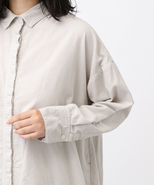 studio CLIP（スタディオクリップ）の「《natural by clip》製品染めシャツコールチュニック（その他トップス・レディース・ブルー/ライトグレー/スモーク・FREE）」の21枚目の写真