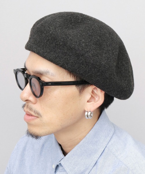 Sense of Grace（センスオブグレース）の「ウールメルトン ビッグ バスクベレー（ハンチング/ベレー帽・メンズ・アッシュグレー/ブラック/チャコール・FREE）」の3枚目の写真