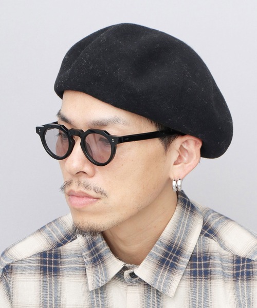 Sense of Grace（センスオブグレース）の「ウールメルトン ビッグ バスクベレー（ハンチング/ベレー帽・メンズ・アッシュグレー/ブラック/チャコール・FREE）」の7枚目の写真