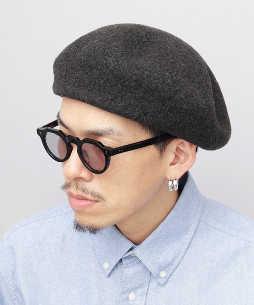 Sense of Grace（センスオブグレース）の「ウールメルトン ビッグ バスクベレー（ハンチング/ベレー帽・メンズ・アッシュグレー/ブラック/チャコール・FREE）」の9枚目の写真