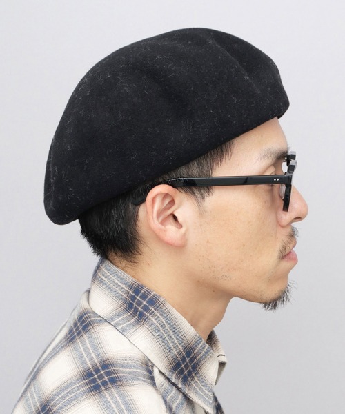 Sense of Grace（センスオブグレース）の「ウールメルトン ビッグ バスクベレー（ハンチング/ベレー帽・メンズ・アッシュグレー/ブラック/チャコール・FREE）」の17枚目の写真
