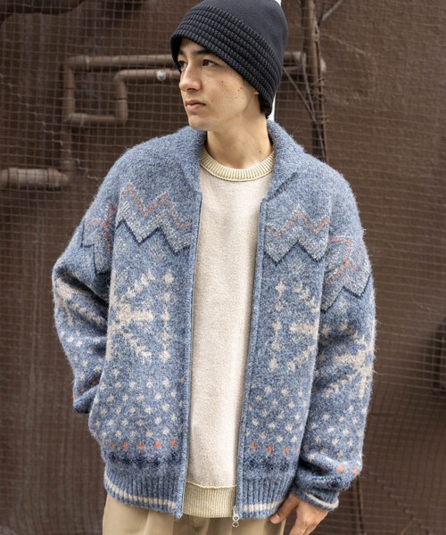PRODOG アンダーカバー別注 マルチカラーカウチン　ニット MARK/カウチンセーター/42/ウール/マルチカラー/総柄 : セカンド