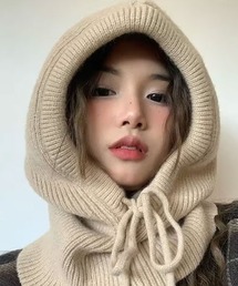 TONE SELECT GOODS（トーンセレクトグッズ）の「【urge select】リブニット バラクラバ ニット帽/ネックウォーマー【7色展開】（ニットキャップ/ビーニー）」