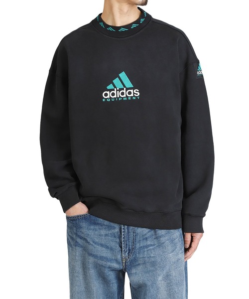 adidas Originals（アディダスオリジナルス）の「adidas Originals / アディダス オリジナルス：EQT WASH CRW：JC8222[WAX]（スウェット・メンズ・ブラック・M/L/XL）」の4枚目の写真