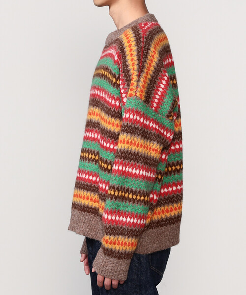 MONITALY(モニタリー)の「monitaly | フェアアイル ニットプルオーバー BROWN MEN(ニット/セーター・メンズ・ブラウン系その他・M/L)」の7枚目の写真
