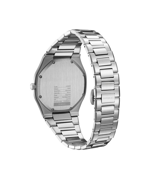 D1 MILANO(ディーワンミラノ)の「「D1 MILANO/ディーワン ミラノ」ULTRA THIN ウルトラ シン - グルーヴィー(アナログ腕時計・メンズ・シルバー/シルバー×ブラック/シルバー×ブルー・FREE)」の8枚目の写真