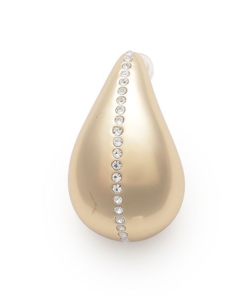 Mila Owen（ミラオーウェン）の「メタルラインストーンドロップイヤリング（イヤリング・レディース・ゴールド/シルバー・F）」の4枚目の写真