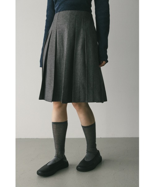 セール】ニーレングスタックフレアスカート（スカート）｜STYLEMIXER
