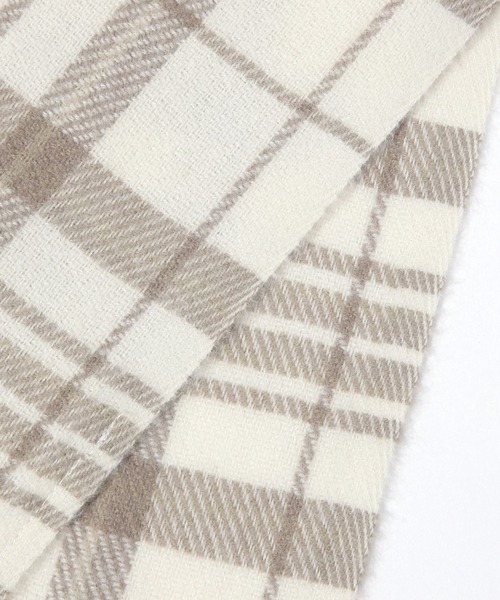 GLOBAL WORK（グローバルワーク）の「静電軽減柄ストール/579543（マフラー・レディース・オフホワイト/ライトイエロー/ライトブルー/ブラック/ホワイト系その他3/ダークブラウン/ネイビー/ベージュ・FREE）」の15枚目の写真