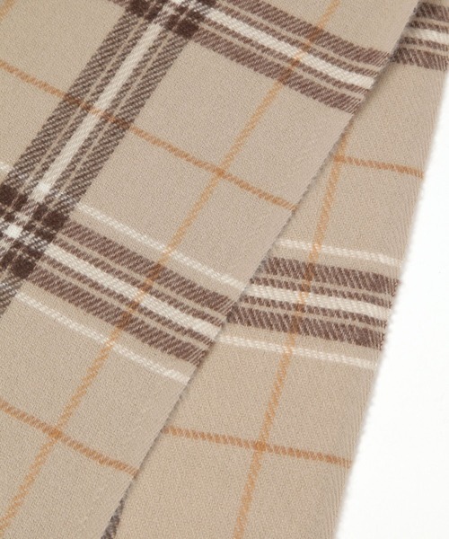 GLOBAL WORK（グローバルワーク）の「静電軽減柄ストール/579543（マフラー・レディース・オフホワイト/ライトイエロー/ライトブルー/ブラック/ホワイト系その他3/ダークブラウン/ネイビー/ベージュ・FREE）」の9枚目の写真