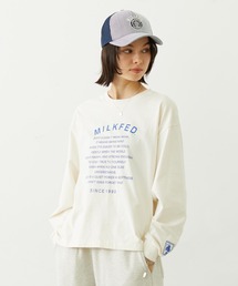MILKFED.（ミルクフェド）の「LETTER GRAPHIC L/S TEE（Tシャツ/カットソー・レディース）」
