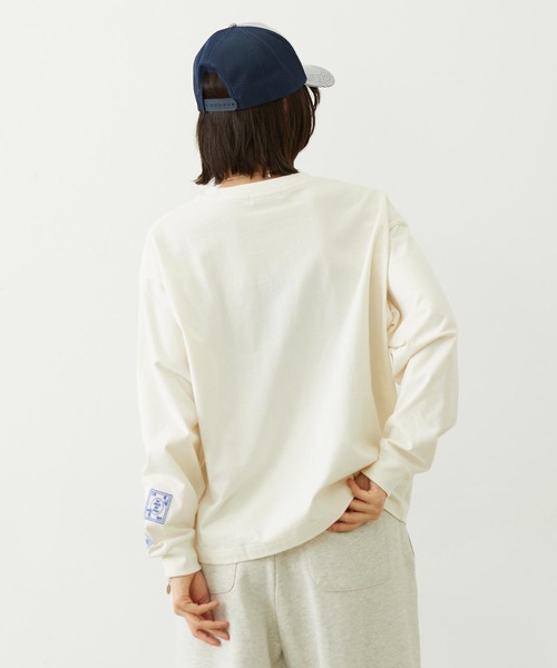 MILKFED.(ミルクフェド)の「LETTER GRAPHIC L/S TEE(Tシャツ/カットソー・レディース・オフホワイト/ライトピンク/チャコール・L/M)」の18枚目の写真