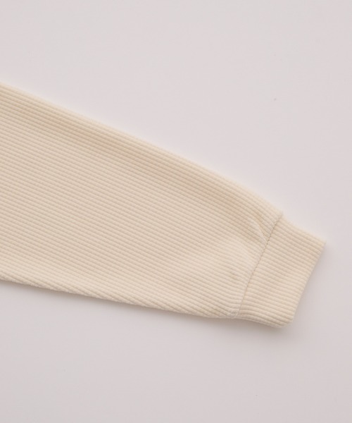 THE CRAFT CREW PRODUCTS(ザクラフトクループロダクツ)の「モールワッフル ビッグシルエット ヘンリーネックスウェット / アンチピリング【THE CRAFT CREW PRODUCTS】(スウェット・メンズ・チェリーレッド/ダークネイビー/グレー/ダークブラウン/アイボリー/ブラック・S/L/M)」の16枚目の写真