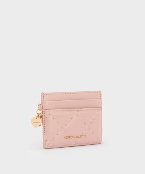 CHARLES & KEITH（チャールズ & キース）の「Arrietty アリエッティ キルトボウハートチャーム カードホルダー（カードケース・レディース・ライトピンク/ブラック/クリーム・XXS）」の16枚目の写真