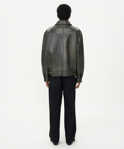 INSILENCE(インサイロンス)の「エイジドレザージャケット BLACK(ライダースジャケット・レディース・その他・LARGE/SMALL/MEDIUM)」の3枚目の写真