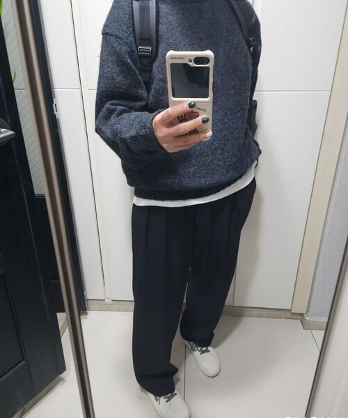 MUSINSA STANDARD WOMAN（ムシンサスタンダードウーマン）の「レディース軽量バギーラップスラックス[ブラック]（スラックス・レディース・その他・30/24/25/26/27/28/29）」の8枚目の写真