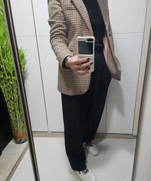 MUSINSA STANDARD WOMAN（ムシンサスタンダードウーマン）の「レディース軽量バギーラップスラックス[ブラック]（スラックス・レディース・その他・30/24/25/26/27/28/29）」の10枚目の写真