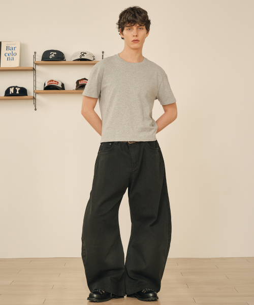 TAKEASY（テイクイージー）の「コットンカーブドJパンツ(ブラック)（その他パンツ・メンズ・その他・SMALL/MEDIUM/LARGE/X-LARGE）」の6枚目の写真