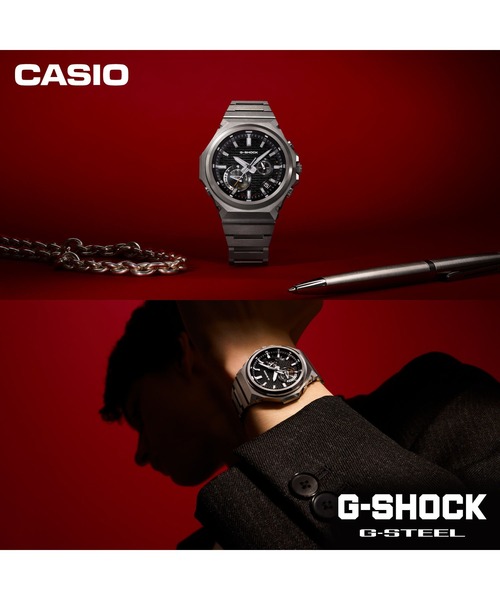 G-SHOCK(ジーショック)の「G-STEEL(Gスチール) / SLEEK STYLE / GST-B1000D-3AJF(アナログ腕時計・メンズ・グリーン・FREE)」の4枚目の写真
