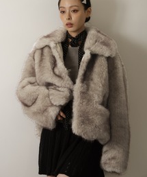 Ulysses | 襟付きミックスファージャケット(その他アウター)