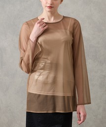 AIMER（エメ）の「高密度チュールスリットスリーブブラウス（シャツ/ブラウス）」