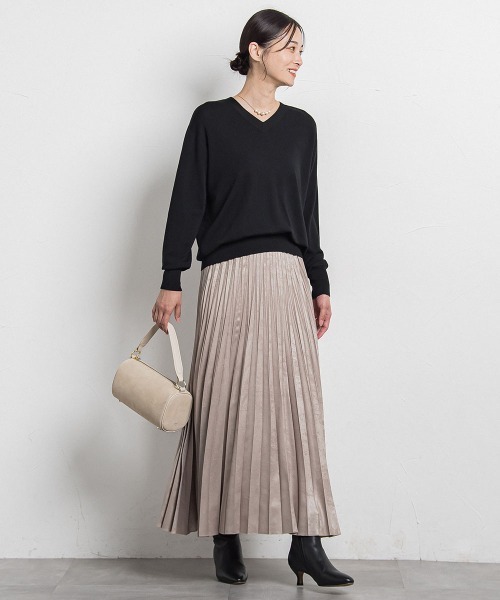 LAUTREAMONT（ロートレアモン）の「Brisbane Vネックニットプルオーバー≪11号あり≫（ニット/セーター・レディース・ブルー/ブラック/ピンク/オフホワイト/ライトブルー/パープル/グリーン系その他/ピンク系その他・9号/11号）」の22枚目の写真