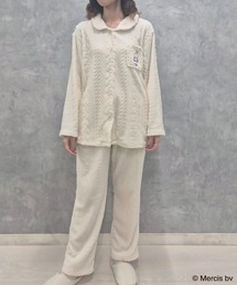 Miffy（ ミッフィー）の「ミッフィーロープ柄前開きパジャマ上下セット（ルームウェア/パジャマ）」