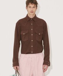 NOHANT（ノアン）の「FLEECE WESTERN SHIRT SAND BROWN（シャツ/ブラウス）」
