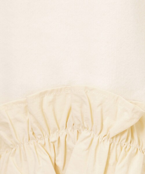index(インデックス)の「フリルドッキングトップス【洗濯機OK】(Tシャツ/カットソー・レディース・オフホワイト/グレー/ブラック・36/38/40/42)」の7枚目の写真