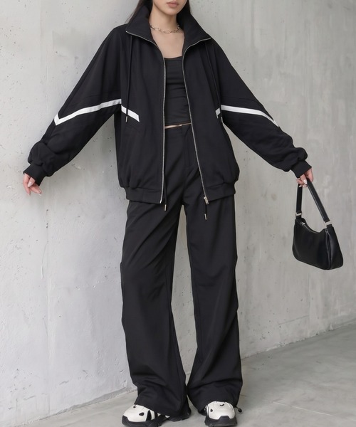 cammie（キャミー）の「ラインデザインオーバーサイズジャケット（その他アウター・レディース・レッド/ブラック・M/L）」の15枚目の写真