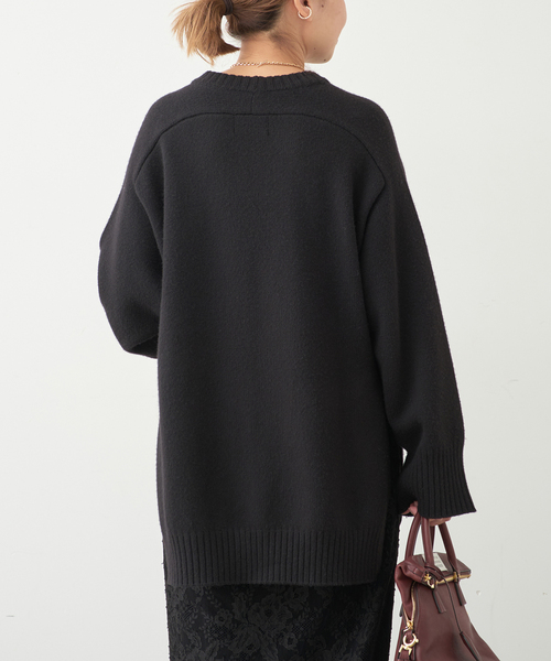 LOULOU DE SAISON/ルル デ セゾン】ROUND NECK LONG SWEATER（ニット