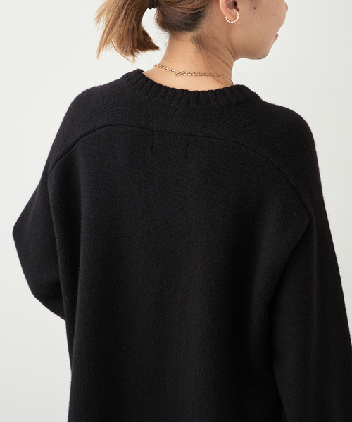 Deuxieme Classe（ドゥーズィエムクラス）の「【LOULOU DE SAISON/ルル デ セゾン】ROUND NECK LONG SWEATER（ニット/セーター・レディース・ブラック・FREE）」の5枚目の写真