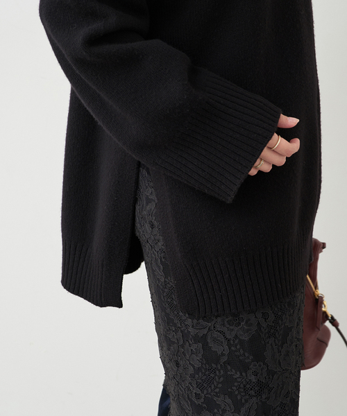 Deuxieme Classe（ドゥーズィエムクラス）の「【LOULOU DE SAISON/ルル デ セゾン】ROUND NECK LONG SWEATER（ニット/セーター・レディース・ブラック・FREE）」の6枚目の写真
