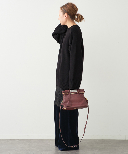 セール】【LOULOU DE SAISON/ルル デ セゾン】ROUND NECK LONG SWEATER