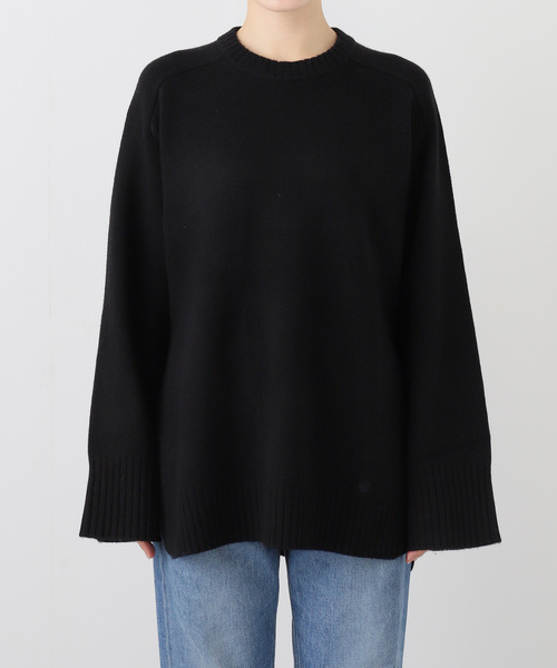 Deuxieme Classe（ドゥーズィエムクラス）の「【LOULOU DE SAISON/ルル デ セゾン】ROUND NECK LONG SWEATER（ニット/セーター・レディース・ブラック・FREE）」の14枚目の写真